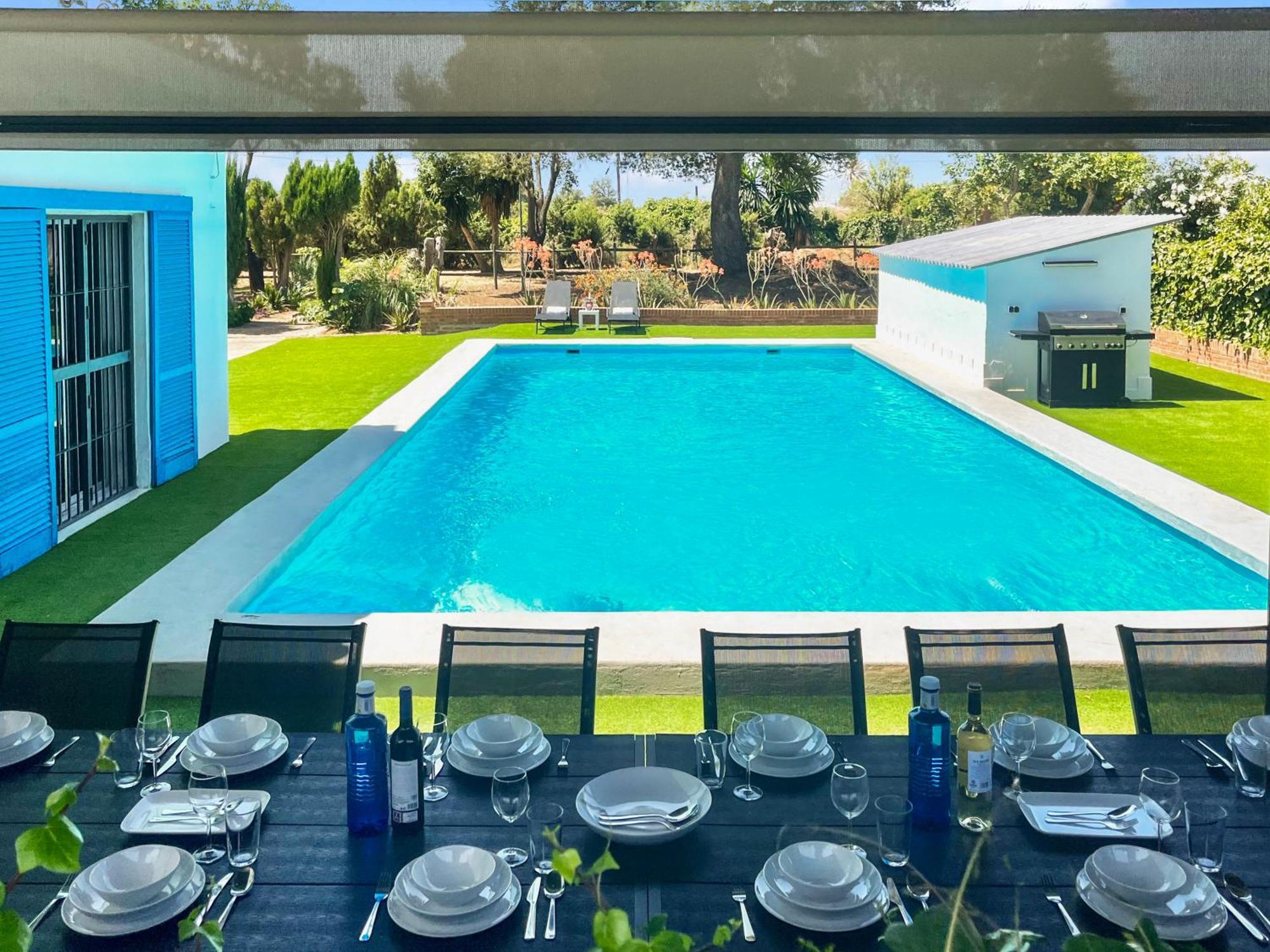 Villa San Patricio I Piscina Privada I Jacuzzi Spa I Bbq I Ps5 I Aire Acon I 3000M2 I 5Min-Centro Херес де ла Фронтера Екстериор снимка